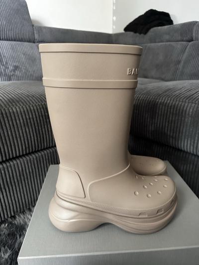 balenciaga crocs boots