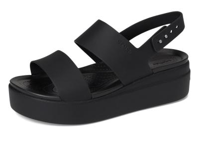 Femme Brooklyn Low Wedge Sandales, Black-Black, 34-35 EU