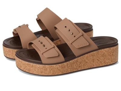 Femme Brooklyn Cork Buckle Sandales, Milk Chocolate, 36-37 EU