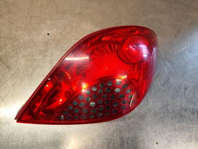 Right rear light for Peugeot 207 RC 1.6 THP 3 door, part number 9649986580