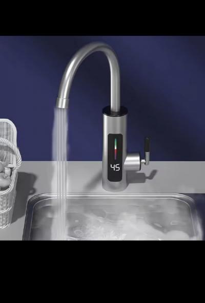 Robinet �lectrique avec Chauffe eau Instantan�, 300W Robinet Chauffant en Acier