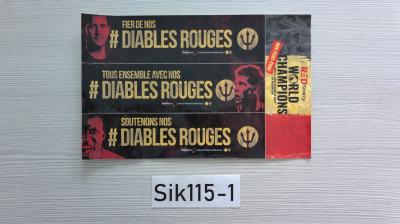 LOT 4 AUTOCOLLANT Diables rouges Football STICKER  DE BRUYN HAZARD LUKAKU