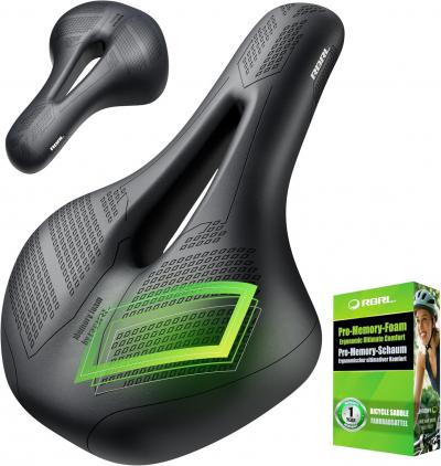 Selle de v�lo   Confortable et large coussin en mousse � m�moire de forme ave...