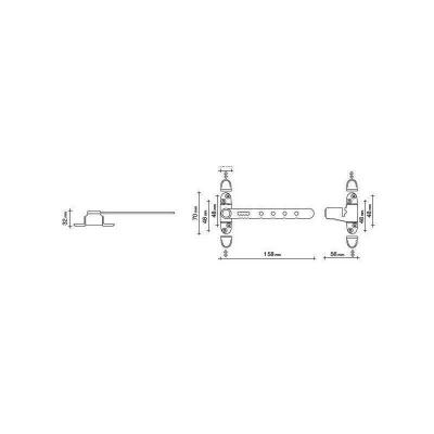Entreba�lleur � cl� AIRLOCK pour fen�tre couleur nickel� SOCONA L4C