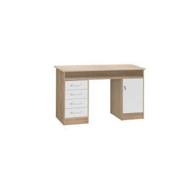 FINLANDEK Bureau TYO contemporain decor chene et blanc   L 126 cm
