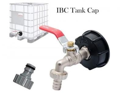 Robinet IBC S60x6 en Laiton Chrom�   Adaptateur Cuve Eau   Raccord Tuyau