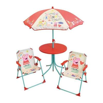 FUN HOUSE Peppa Pig Salon de jardin   1 table H.46x�46cm, 2 chaises