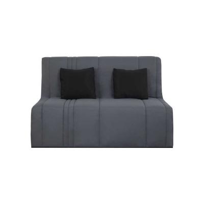 Banquette BZ 2 places EVASION   Tissu gris perle   Matelas SIMMONS   440