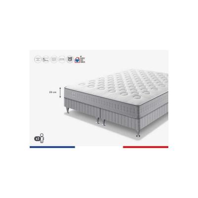 Ensemble matelas sommier 180 x 190 (Sommier 2x90) SIMMONS Hauteur 23 cm