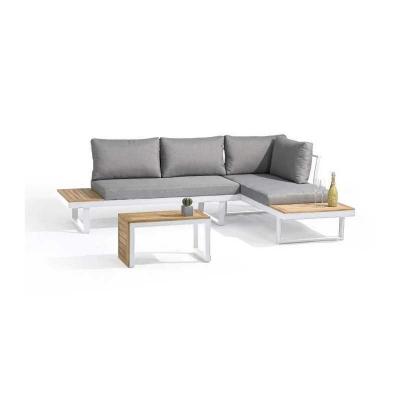 Salon de jardin modulable   Aluminium   DCB GARDEN   4 places   TOKYO   Blanc et