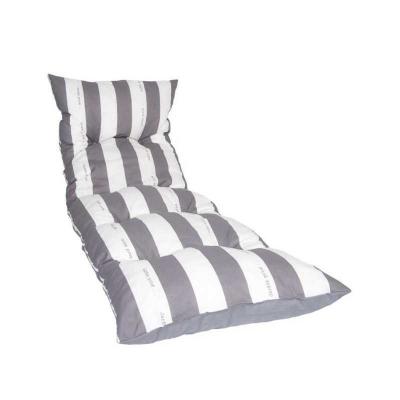 JARDIN PRIVE Bain de soleil flocons CANCALE 188x56x12 cm gris