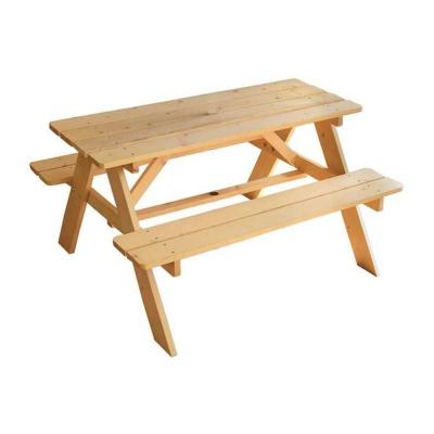 Mobilier de jardin   FUN HOUSE   Table pique nique en bois H.53 x L.95 x P.100