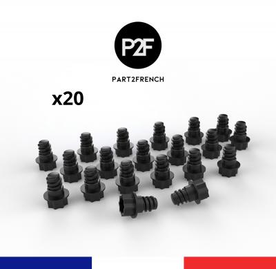 20 Vis de Rechange 41 mm pour Salon de Jardin Allibert et Compatibles