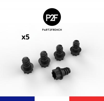5 Vis de Rechange Salon de Jardin Allibert ou Compatibles   41 mm