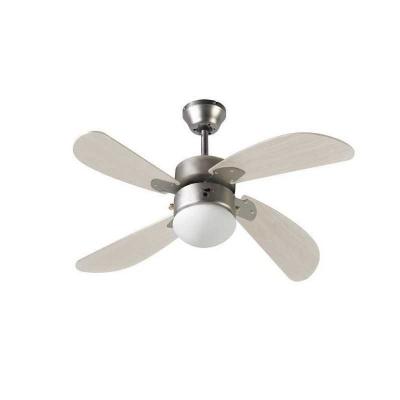 FARELEK   BERMUDES O 107 cm   Ventilateur de plafond reversible, 4 pales chene
