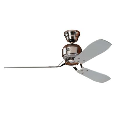 Ventilateur plafond avec Interrupteur mural Hunter Industrie Chrome mat 132 cm