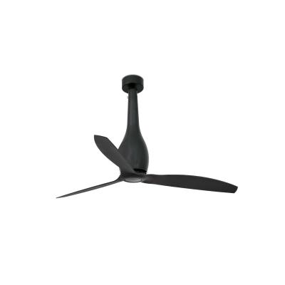 �co Ventilateur de plafond avec T�l�commande Eterfan DC Noir mat Fan Silencieux