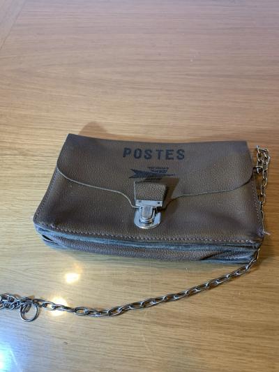 Ancienne Sacoche De Facteur En Cuir Tr�s Bon Etat Ref 2mid