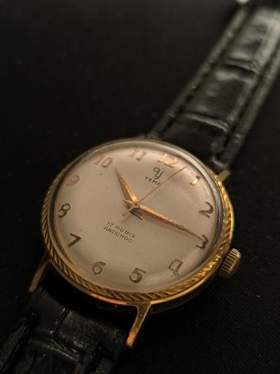 Montre Rare M�canique Yema Plaqu� Or
