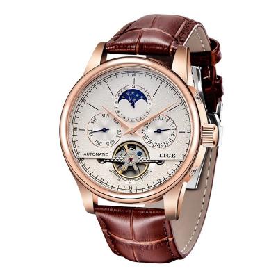 Montres automatique montre m�canique Tourbillon horloge en cuir pu  de qualit�.