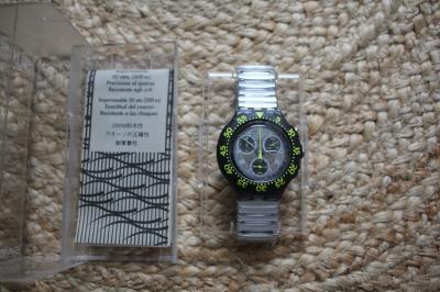 Montre Swatch SBM 101 WATERPOWER S vintage collection neuve avec papier Aqua