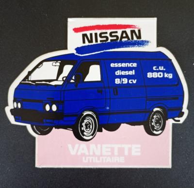 Sticker Autocollant NISSAN VANETTE utilitaire