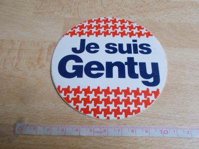 Autocollant Supermarch� GENTY   JE SUIS GENTY