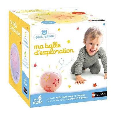 Jouet   NATHAN   Balle d'exploration   Motricit� pour b�b�s, change de couleur
