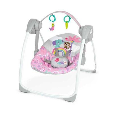 BRIGHT STARTS Balancelle b�b� pink paradise, l�ger et pliable, des la naissance