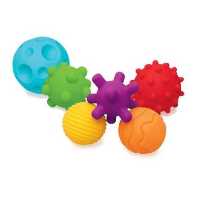 6 balles sensorielles   INFANTINO   Jouet pour b�b�   Couleur bleu   Plastique