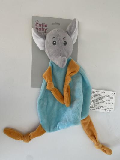 Doudou �l�phant pour b�b� enfant Cutie Baby - Neuf