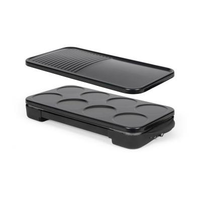 Appareil 2 en 1 crepiere et plancha grill   LIVOO   DOC349N   1500 W   8 mini cr