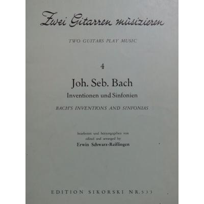 BACH J. S. Inventions And Symphonies For 2 Guitars 1960