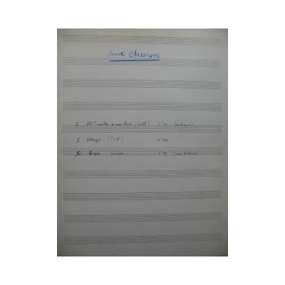 Chatry Gaston Sonata For 2 Guitars Manuscript 1961