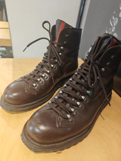 Chaussures bottes cuir homme Prada 1300  pointure US11-UK10-EU44 Made in Italy
