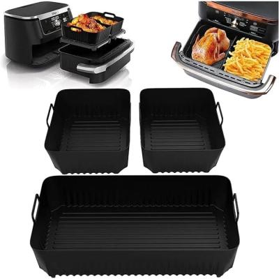 Lot de 3 Moules Silicone Air Fryer Ninja Foodi Flex 10.4L Antiadh�sif 220�C