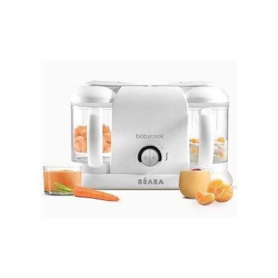 BEABA, Babycook Duo, Robot bebe 4 en 1, Cuiseur, Mixeur, Contenance XXL 2200 ml