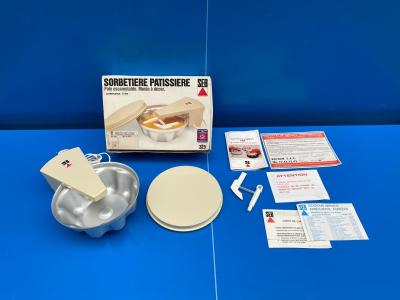 Sorbeti�re SEB P�tissi�re machine a glace sorbets Moule d�cor vintage 70's N1