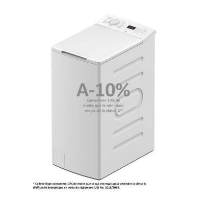 Lave linge top   CONTINENTAL EDISON CELL712TW   7 kg   Induction   40 cm   1200