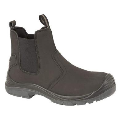 Mens Black Lightweight Safety Chelsea Dealer Work Boots M371A KD UK 8