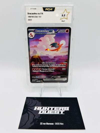 PCA 9,5 Carte Pokemon Dracaufeu EX FA 199-165 151 2023