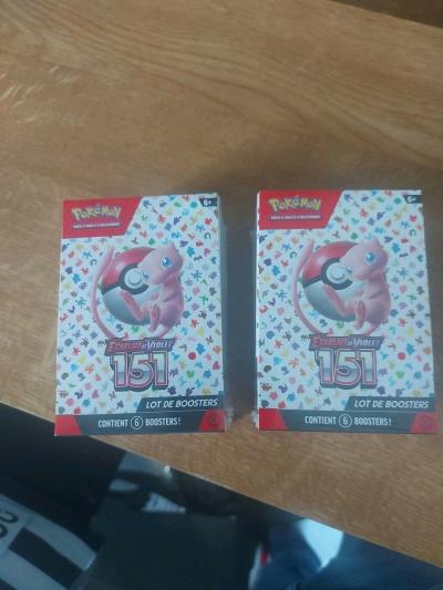 Lot de 2 bundle Pok�mon   �carlate et Violet 151 EV3.5 NEUF SCELL� FR