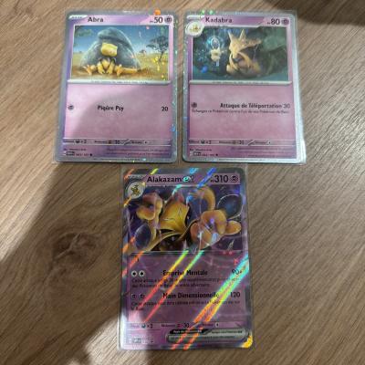 Lot  Cartes Pokemon Alakazam ex EV3.5 Promo 151 SVP 050 FR Neuf