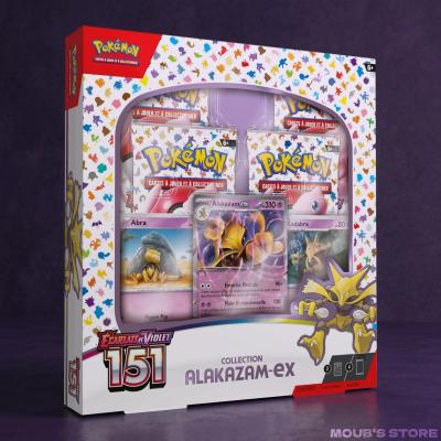 Cartes Pok�mon Coffret Alakazam EX 4 Boosters 151   NEUF SCELLE FRANCAIS