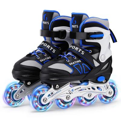 Rollers en Ligne, R�glables 4 Tailles Rollers Enfant Full Lighting Wheel Gar�on