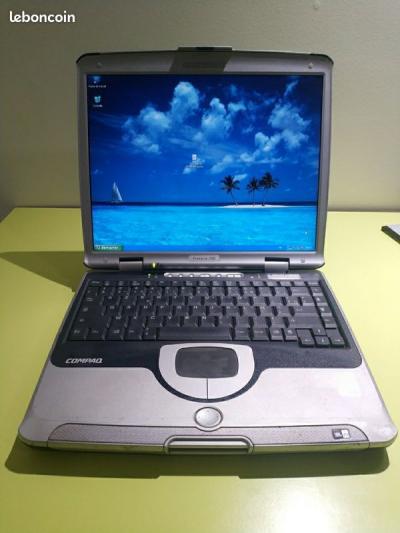 Compaq presario 700 ordinateur PC portable vintage 14 pouces windows xp AMD duro