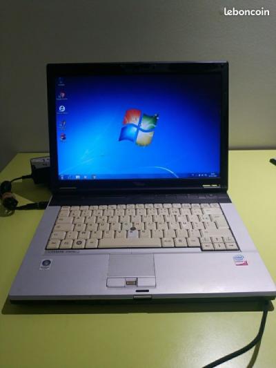 Ordinateur portable Fujitsu lifebook s7220 windows 7 fonctionnel pc core 2 duo