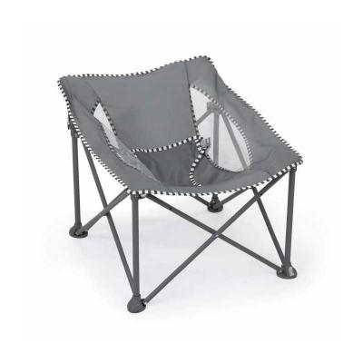 BRIGHT STARS Transat b�b� pliable Gris Pop 'N Chill, pare soleil SPF  50 et sac