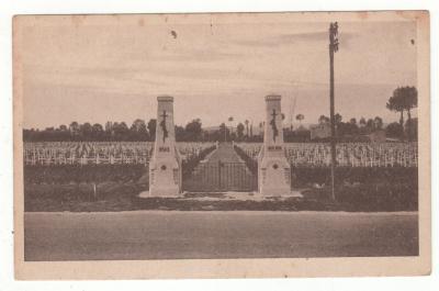 CPA 55   BRAS : CIMETI�RE MILITAIRE (MEUSE) GUERRE 1914 1918   MILITARIA   WW1