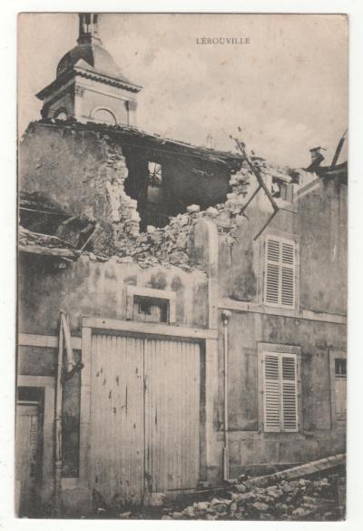 CPA 55   L�ROUVILLE : LES RUINES (MEUSE) GUERRE VERDUN 1914 1918   MILITARIA WW1